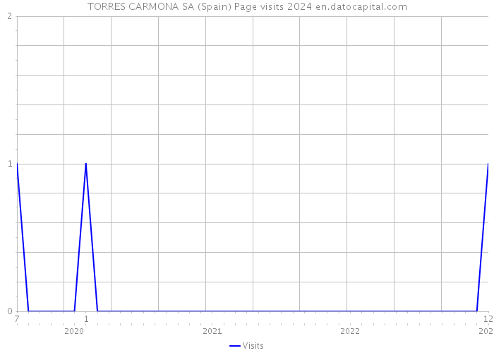 TORRES CARMONA SA (Spain) Page visits 2024 
