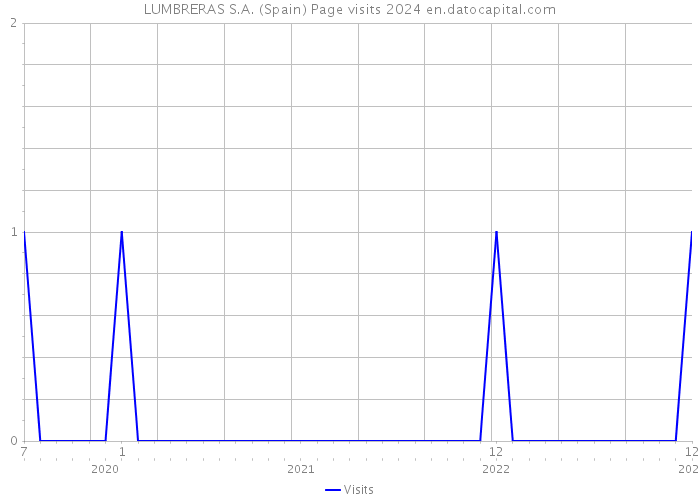 LUMBRERAS S.A. (Spain) Page visits 2024 
