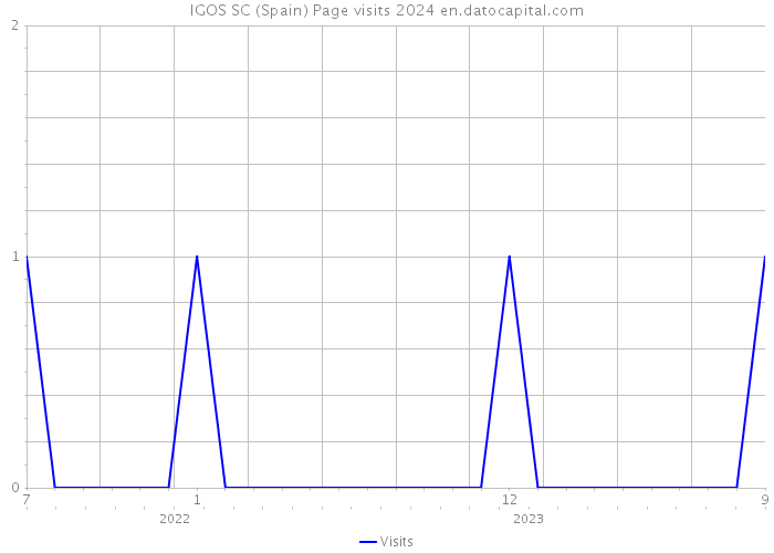 IGOS SC (Spain) Page visits 2024 