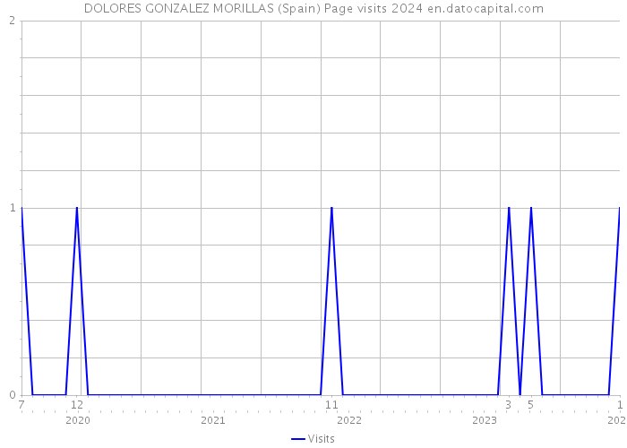 DOLORES GONZALEZ MORILLAS (Spain) Page visits 2024 