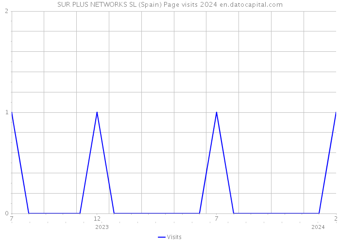 SUR PLUS NETWORKS SL (Spain) Page visits 2024 