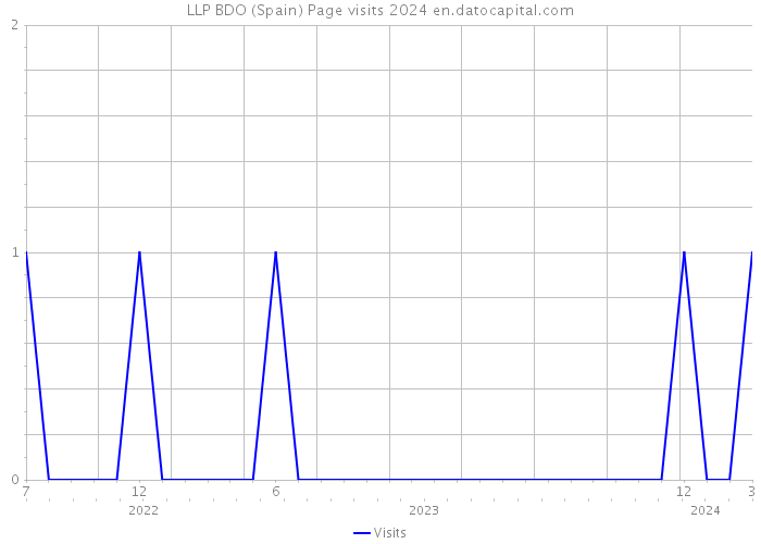 LLP BDO (Spain) Page visits 2024 