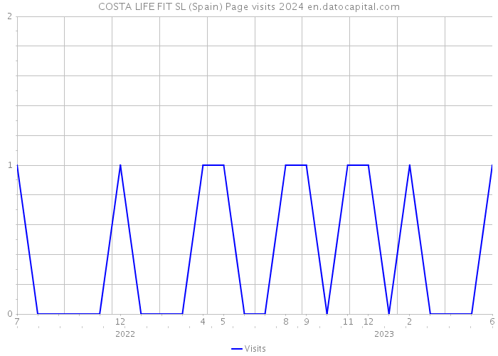 COSTA LIFE FIT SL (Spain) Page visits 2024 