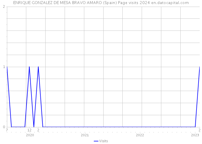 ENRIQUE GONZALEZ DE MESA BRAVO AMARO (Spain) Page visits 2024 