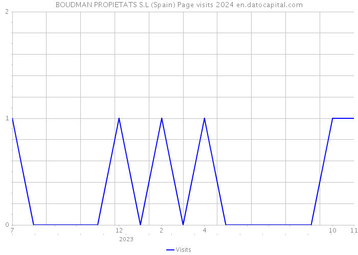 BOUDMAN PROPIETATS S.L (Spain) Page visits 2024 