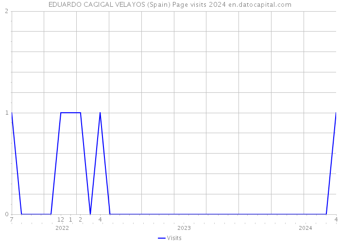 EDUARDO CAGIGAL VELAYOS (Spain) Page visits 2024 