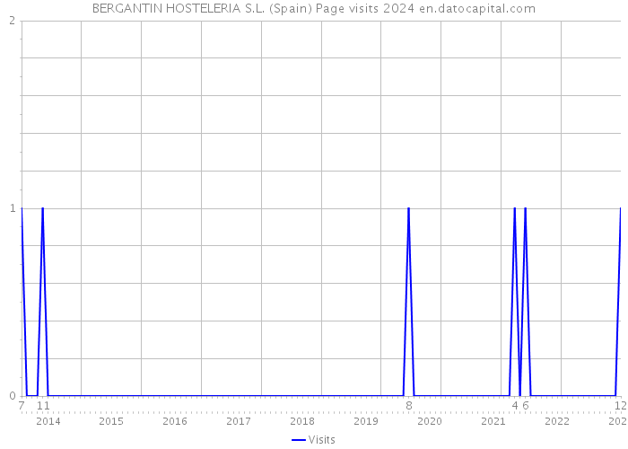 BERGANTIN HOSTELERIA S.L. (Spain) Page visits 2024 