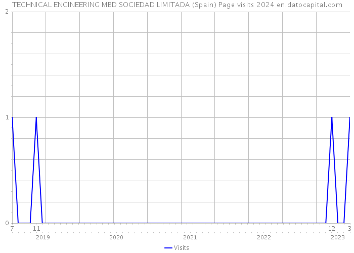 TECHNICAL ENGINEERING MBD SOCIEDAD LIMITADA (Spain) Page visits 2024 