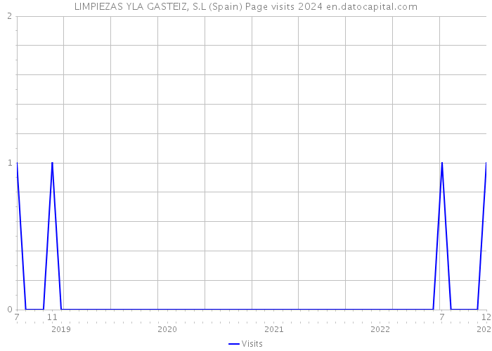 LIMPIEZAS YLA GASTEIZ, S.L (Spain) Page visits 2024 