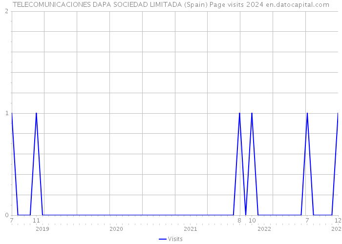TELECOMUNICACIONES DAPA SOCIEDAD LIMITADA (Spain) Page visits 2024 