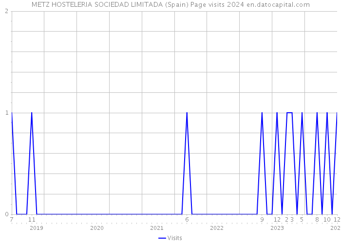 METZ HOSTELERIA SOCIEDAD LIMITADA (Spain) Page visits 2024 