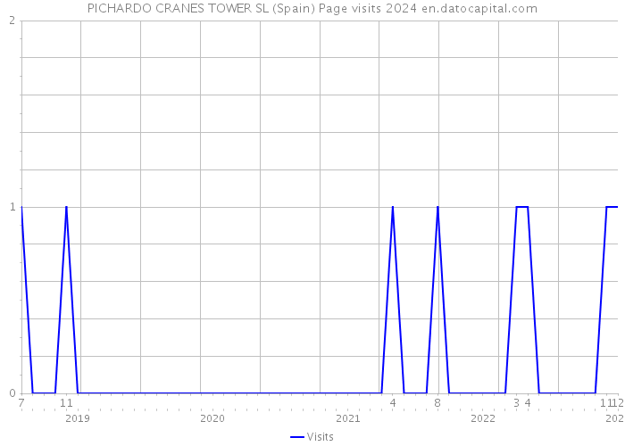 PICHARDO CRANES TOWER SL (Spain) Page visits 2024 