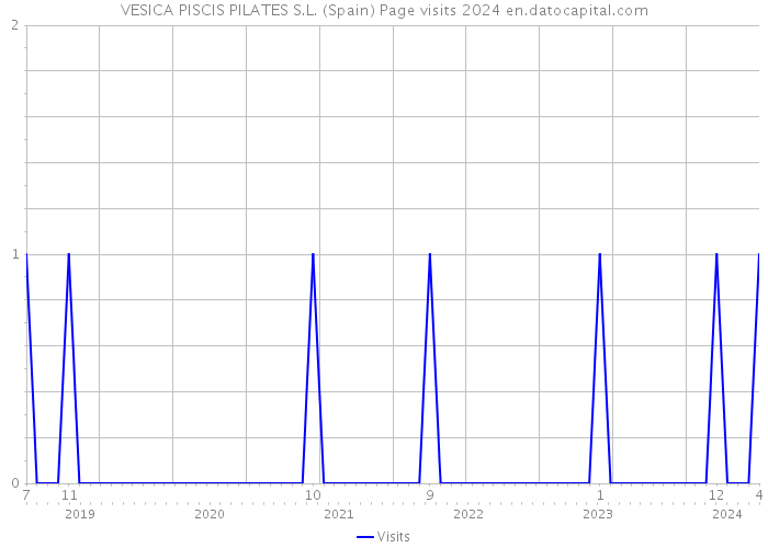 VESICA PISCIS PILATES S.L. (Spain) Page visits 2024 