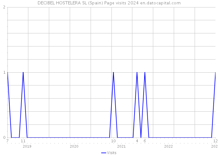 DECIBEL HOSTELERA SL (Spain) Page visits 2024 