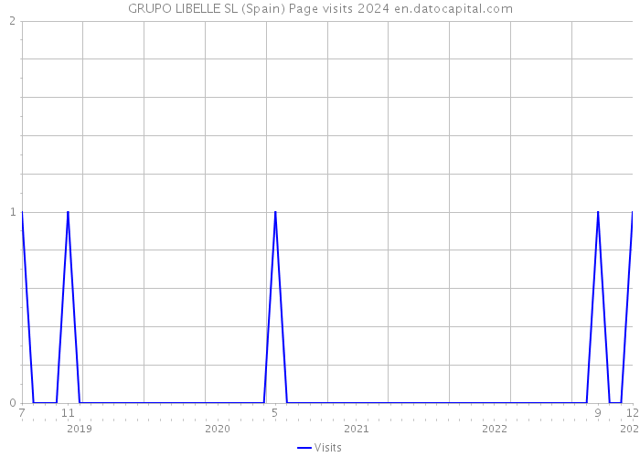 GRUPO LIBELLE SL (Spain) Page visits 2024 