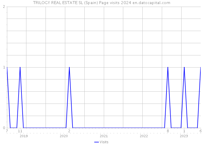 TRILOGY REAL ESTATE SL (Spain) Page visits 2024 