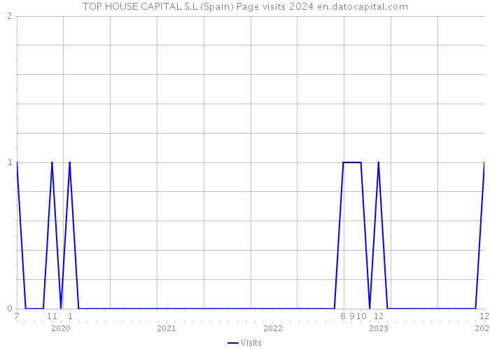 TOP HOUSE CAPITAL S.L (Spain) Page visits 2024 