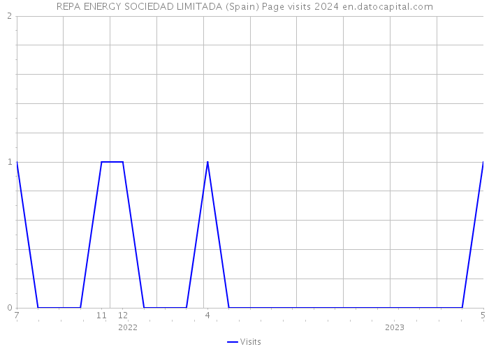 REPA ENERGY SOCIEDAD LIMITADA (Spain) Page visits 2024 