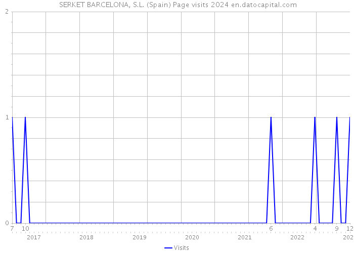  SERKET BARCELONA, S.L. (Spain) Page visits 2024 
