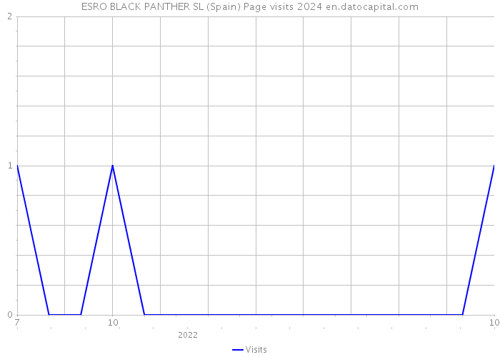 ESRO BLACK PANTHER SL (Spain) Page visits 2024 