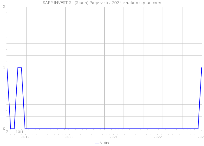 SAPP INVEST SL (Spain) Page visits 2024 