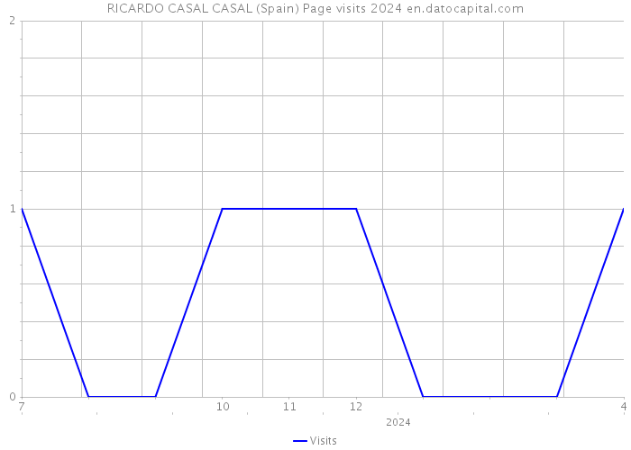 RICARDO CASAL CASAL (Spain) Page visits 2024 