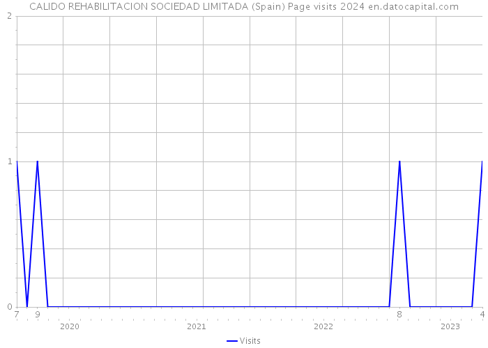 CALIDO REHABILITACION SOCIEDAD LIMITADA (Spain) Page visits 2024 