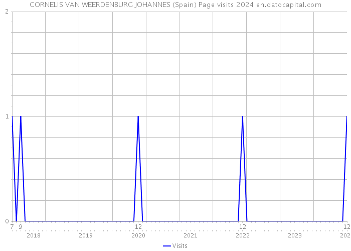 CORNELIS VAN WEERDENBURG JOHANNES (Spain) Page visits 2024 