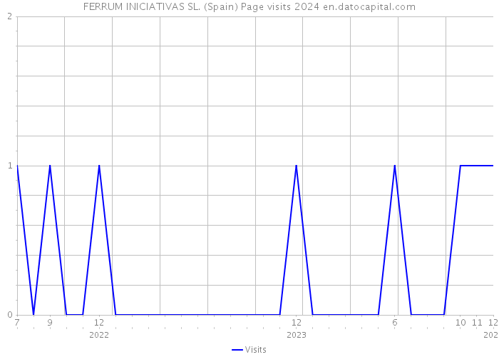 FERRUM INICIATIVAS SL. (Spain) Page visits 2024 