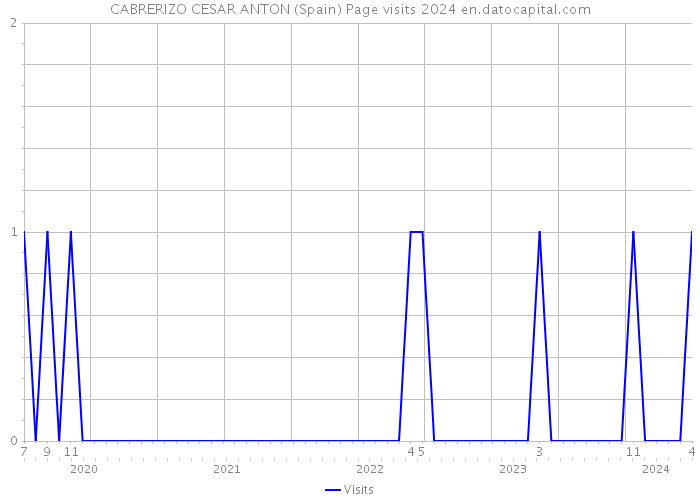 CABRERIZO CESAR ANTON (Spain) Page visits 2024 