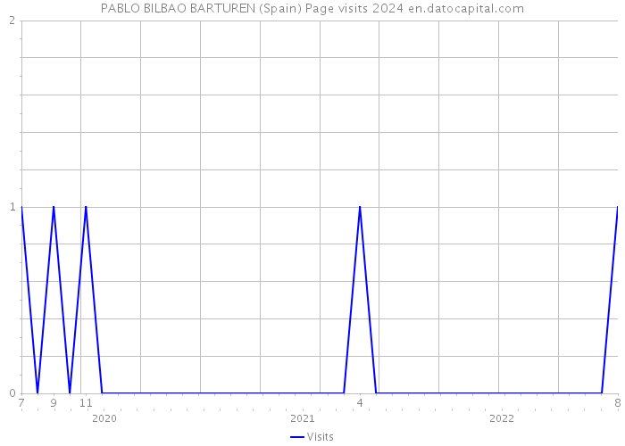 PABLO BILBAO BARTUREN (Spain) Page visits 2024 