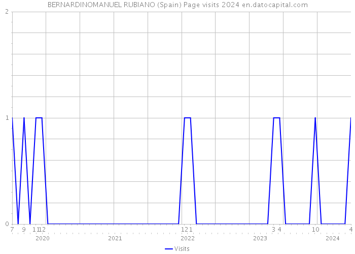 BERNARDINOMANUEL RUBIANO (Spain) Page visits 2024 