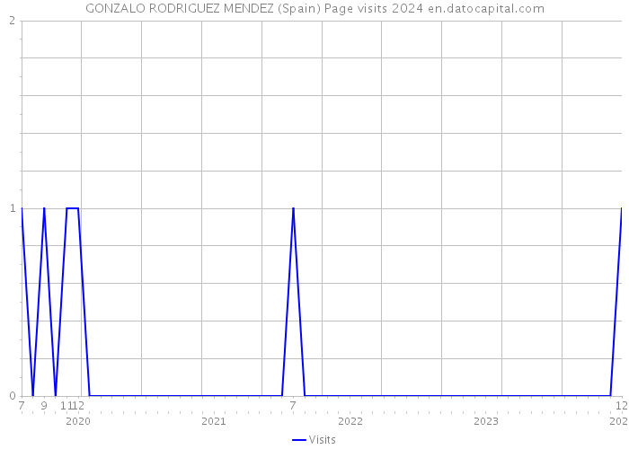 GONZALO RODRIGUEZ MENDEZ (Spain) Page visits 2024 