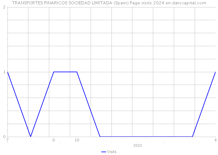 TRANSPORTES PINARICOS SOCIEDAD LIMITADA (Spain) Page visits 2024 