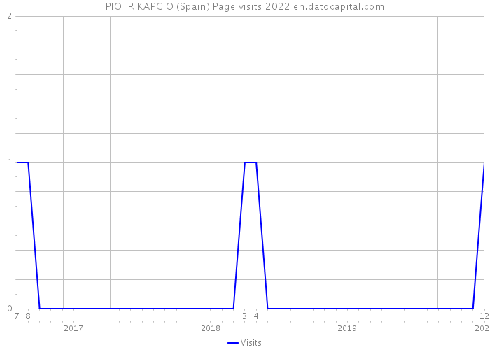 PIOTR KAPCIO (Spain) Page visits 2022 