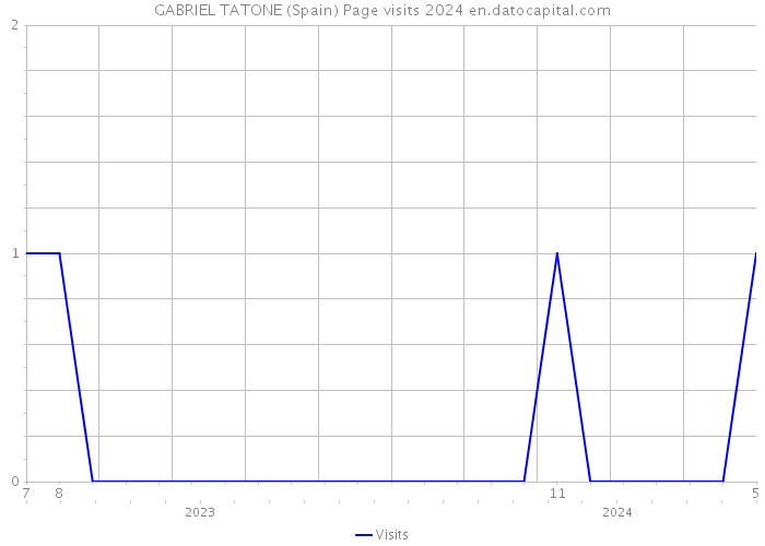 GABRIEL TATONE (Spain) Page visits 2024 