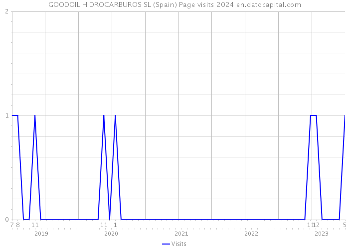 GOODOIL HIDROCARBUROS SL (Spain) Page visits 2024 