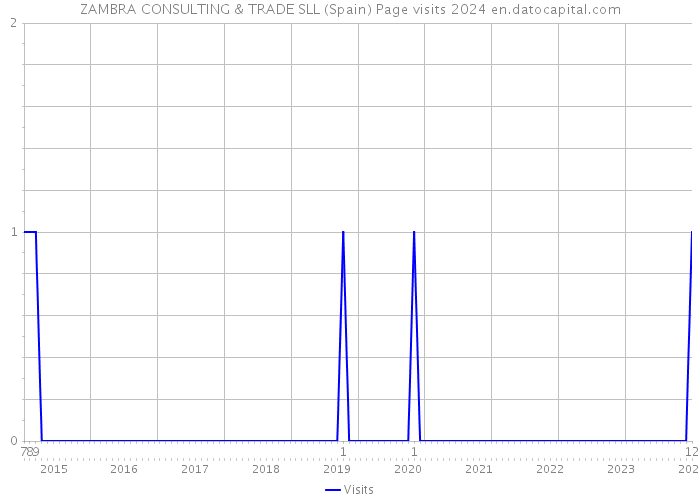 ZAMBRA CONSULTING & TRADE SLL (Spain) Page visits 2024 