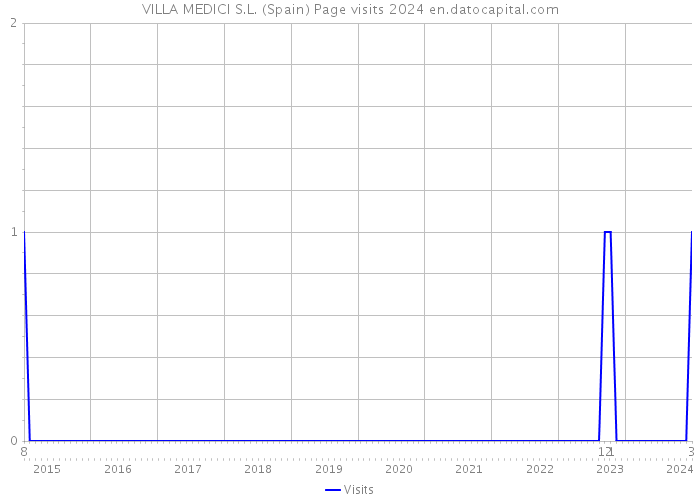 VILLA MEDICI S.L. (Spain) Page visits 2024 