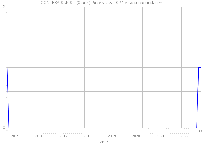 CONTESA SUR SL. (Spain) Page visits 2024 