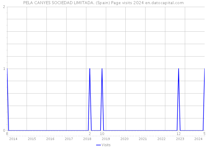 PELA CANYES SOCIEDAD LIMITADA. (Spain) Page visits 2024 