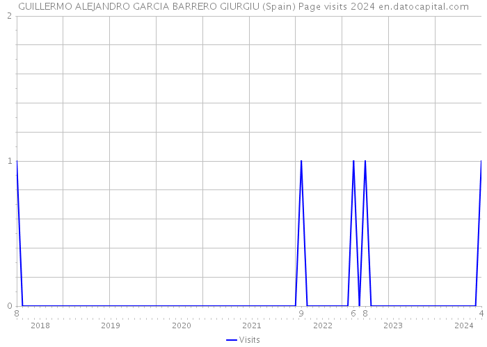 GUILLERMO ALEJANDRO GARCIA BARRERO GIURGIU (Spain) Page visits 2024 