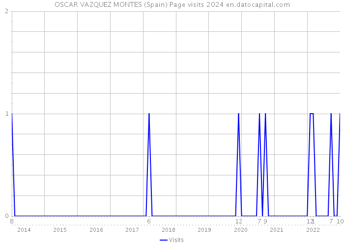 OSCAR VAZQUEZ MONTES (Spain) Page visits 2024 