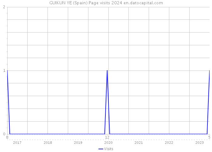 GUIKUN YE (Spain) Page visits 2024 