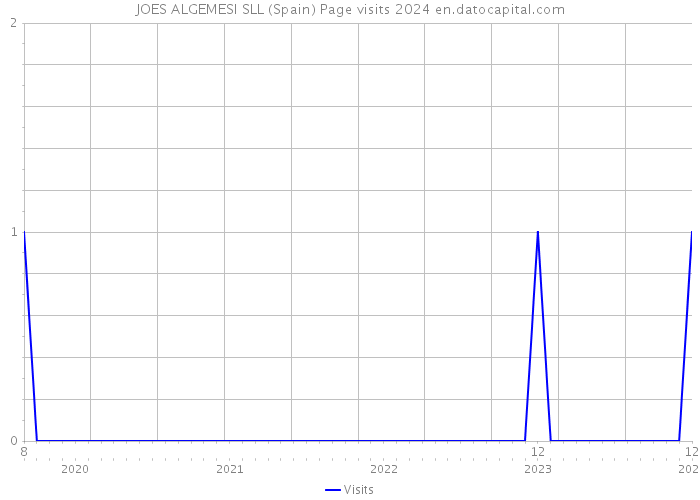 JOES ALGEMESI SLL (Spain) Page visits 2024 
