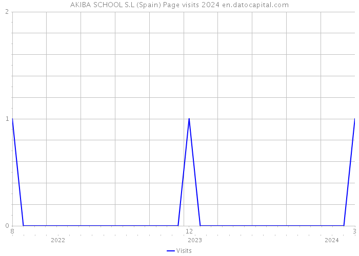 AKIBA SCHOOL S.L (Spain) Page visits 2024 
