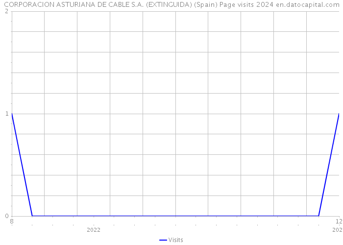 CORPORACION ASTURIANA DE CABLE S.A. (EXTINGUIDA) (Spain) Page visits 2024 