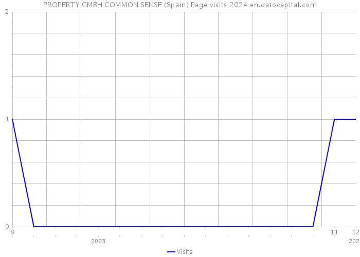 PROPERTY GMBH COMMON SENSE (Spain) Page visits 2024 