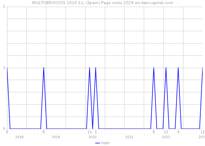 MULTISERVICIOS 2016 S.L. (Spain) Page visits 2024 