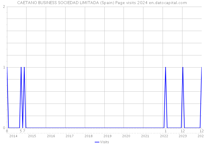 CAETANO BUSINESS SOCIEDAD LIMITADA (Spain) Page visits 2024 
